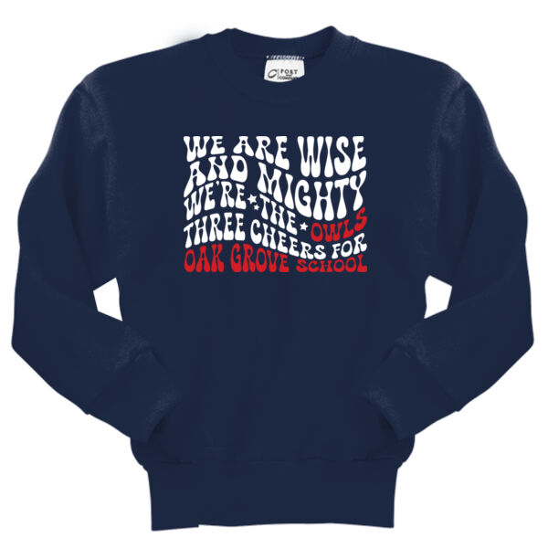 Port & Co Youth Core Fleece Crewneck Sweatshirt Thumbnail